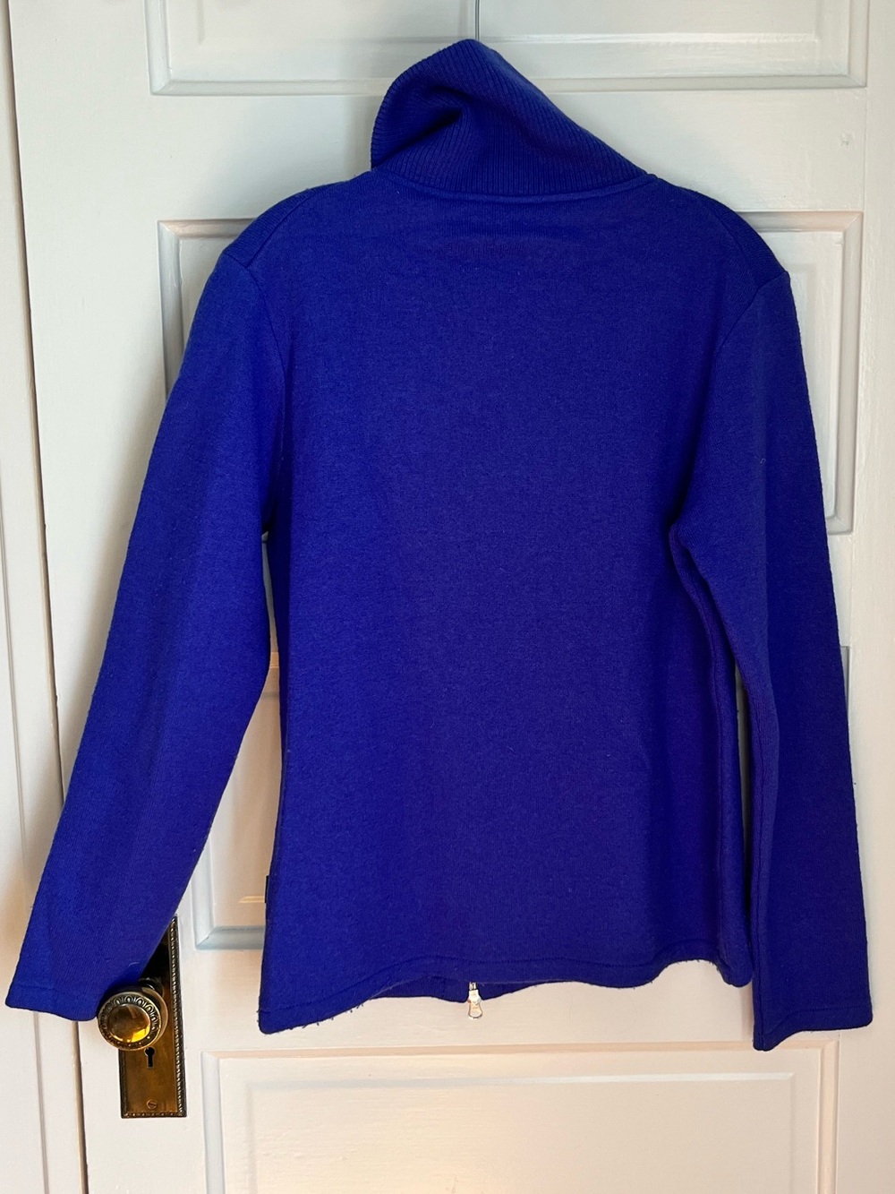 Kuhl Large Women's Purple Asymmetrical Zip Sweater Merino Wool - Picture 2 of 6